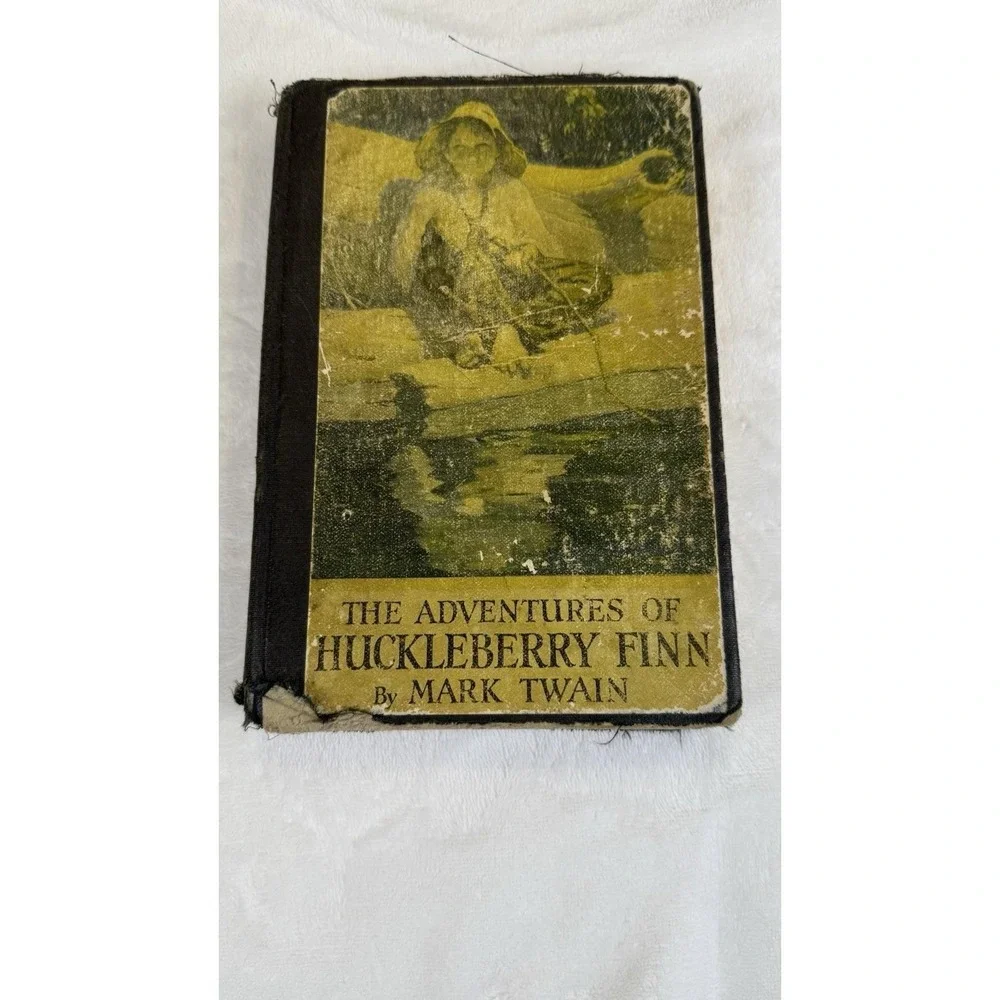 Vintage Adventures of Huckleberry Finn Mark Twain Hardcover 1923 Illustrated